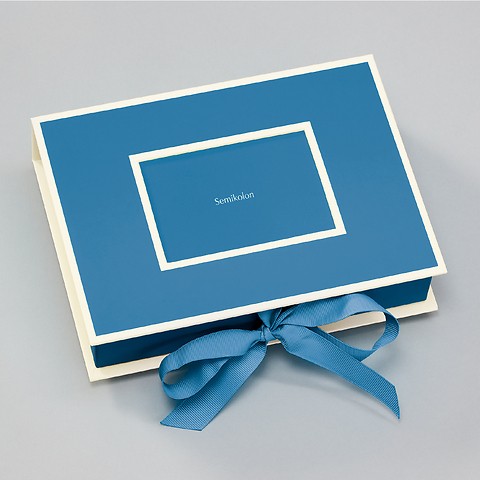 Petite Boîte Photos avec fênetre pour une image Azzurro